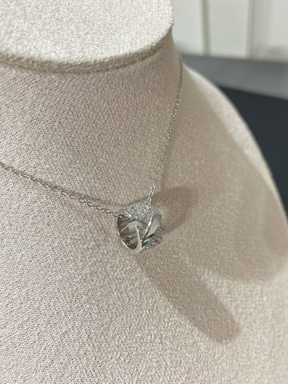 [Auream]LIENS EVIDENCE DIAMOND PAVED NECKLACE