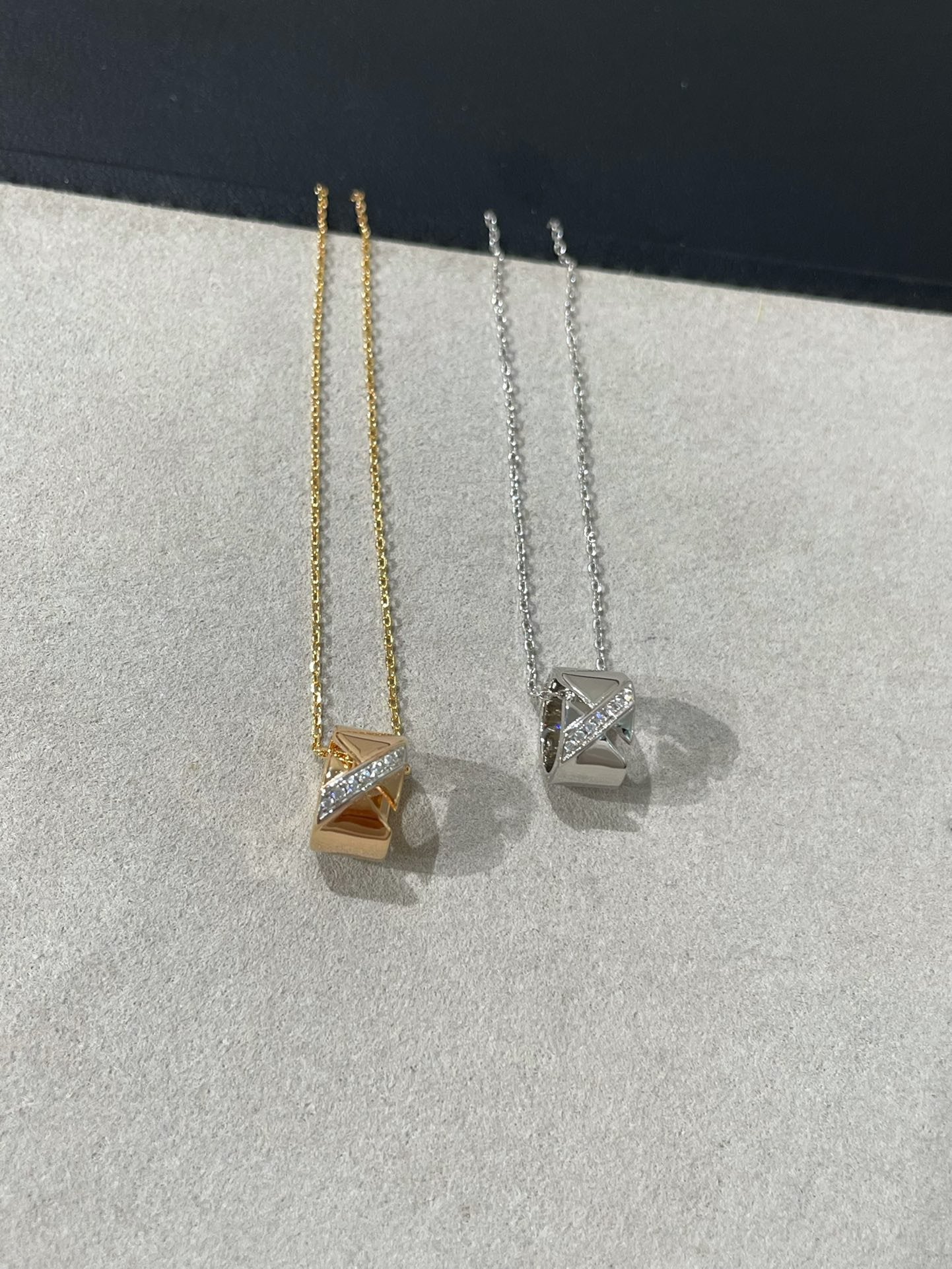 [Auream]LIENS EVIDENCE DIAMOND NECKLACE