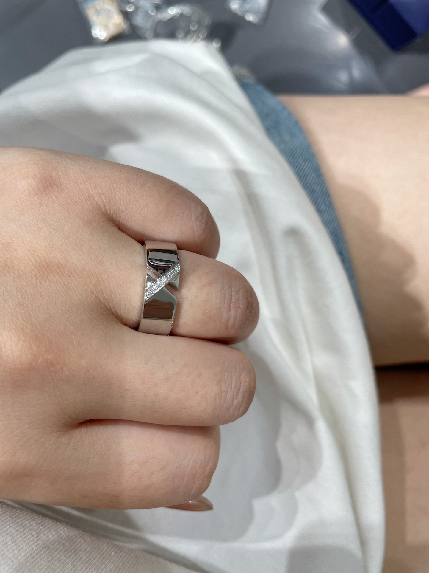 [Auream]LIENS EVIDENCE DIAOMOND RING