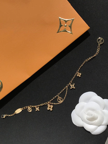 [Auream]BLOOMING PINK GOLD MOP BRACELET