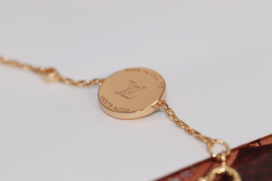 [Auream]STAR AND SUN 4 MOTIF PINK GOLD MALACHITE BRACELET