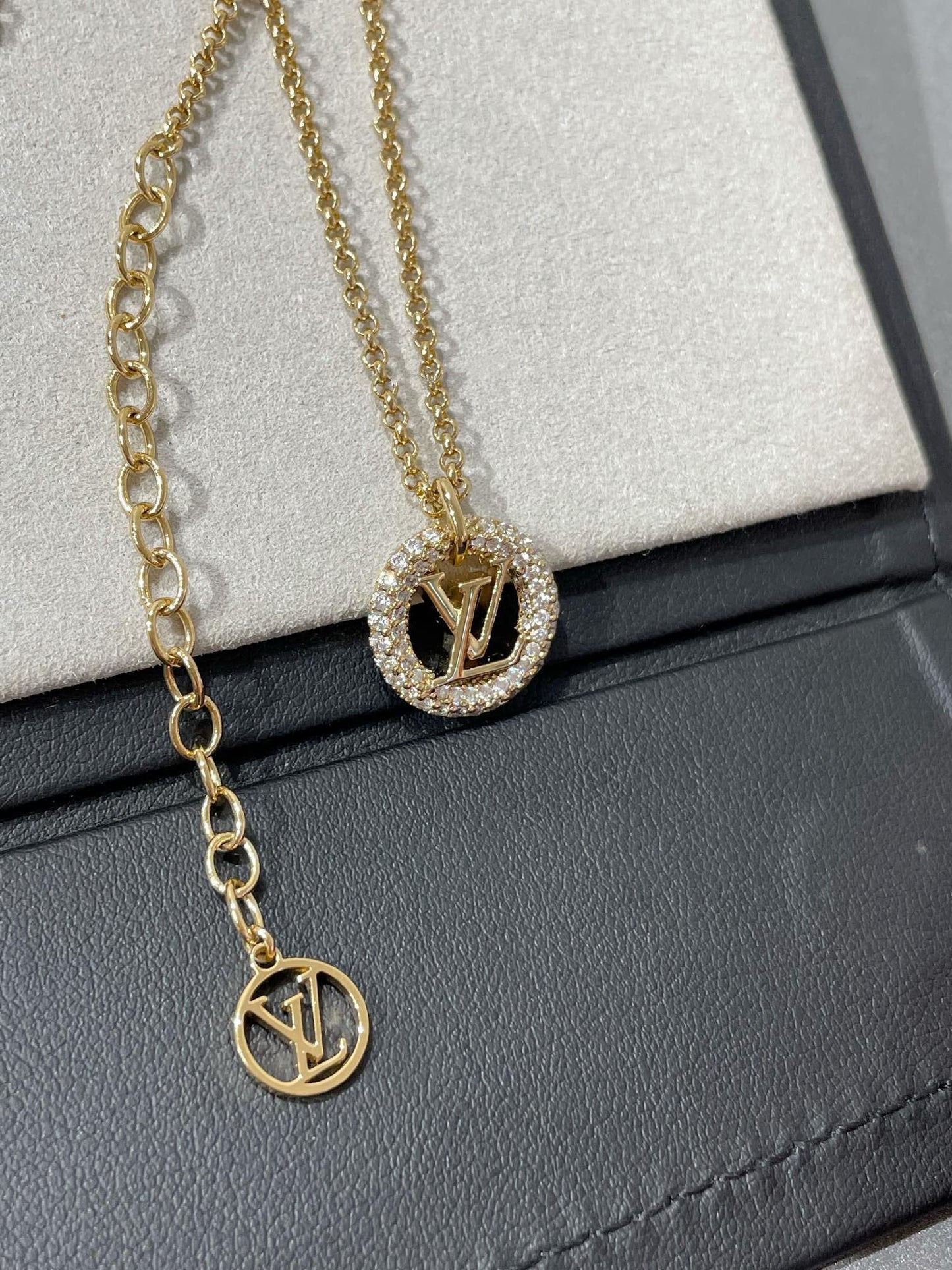 [Auream]BY NIGHT DIAMOND PAVED NECKLACE