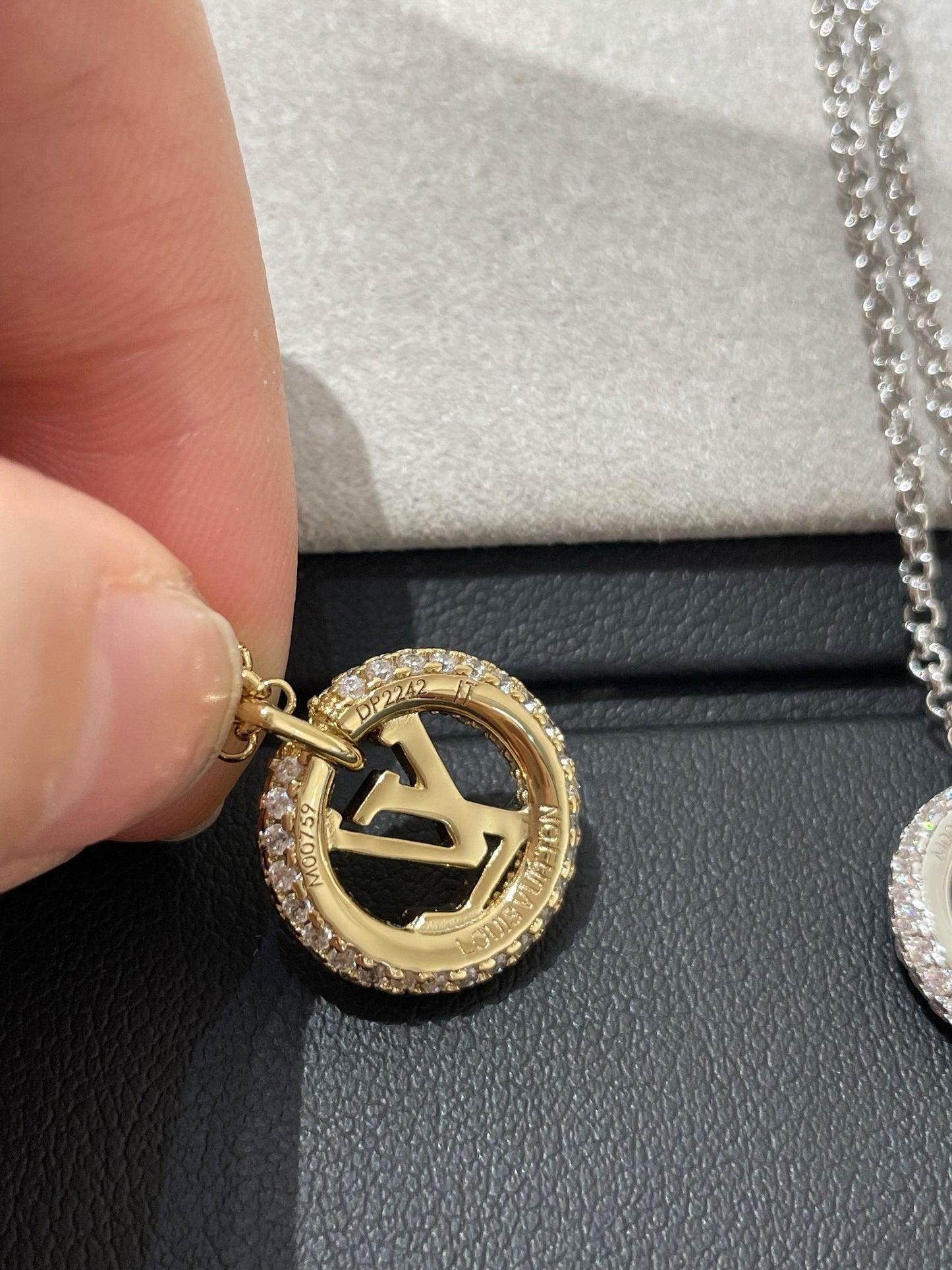 [Auream]BY NIGHT DIAMOND PAVED NECKLACE
