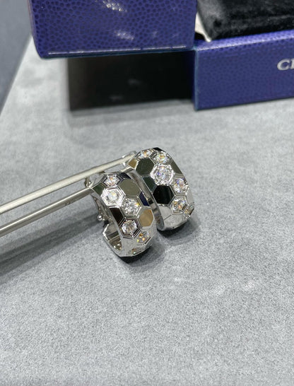 [Auream]BEE LOVE DIAMOND HOOP EARRINGS