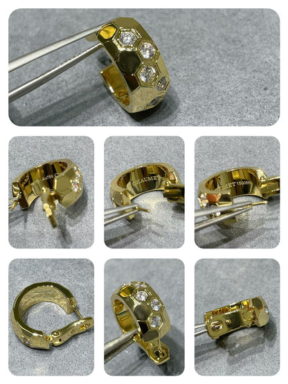 [Auream]BEE LOVE DIAMOND HOOP EARRINGS