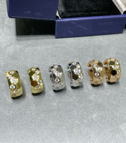 [Auream]BEE LOVE DIAMOND HOOP EARRINGS