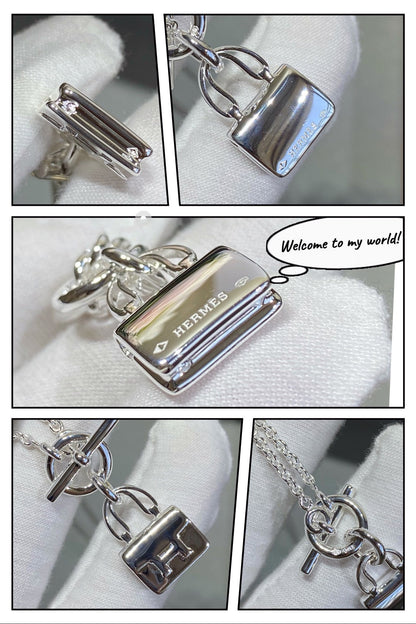 [Auream]CONSTANCE PEDANT SILVER NECKLACE