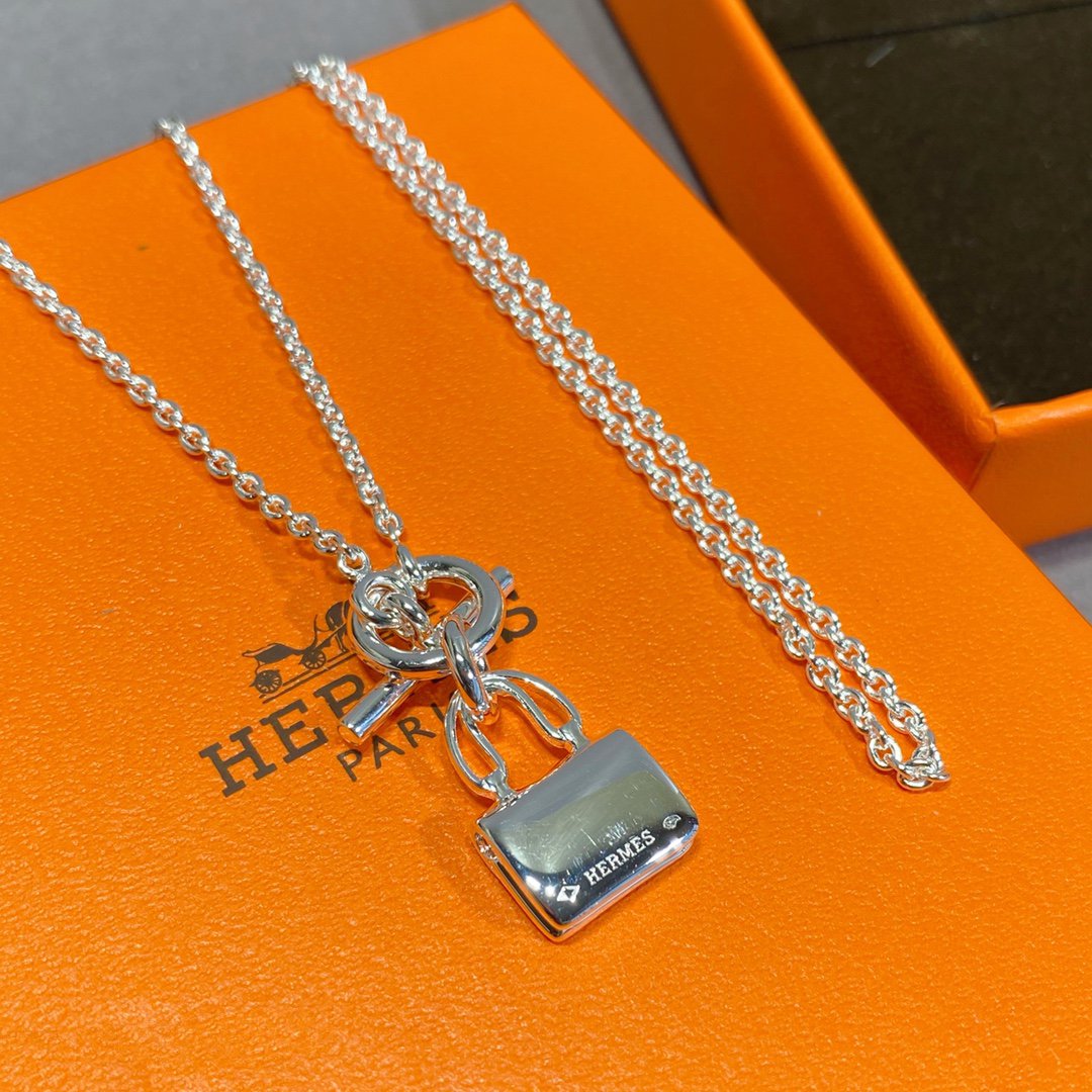 [Auream]CONSTANCE PEDANT SILVER NECKLACE