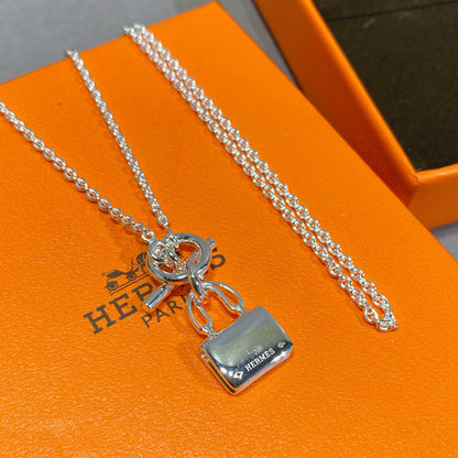 [Auream]CONSTANCE PEDANT SILVER NECKLACE
