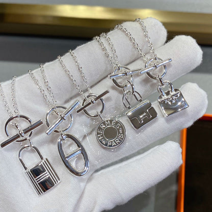 [Auream]CONSTANCE PEDANT SILVER NECKLACE