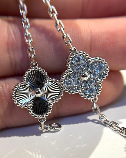 [Auream] CLOVER 5 MOTIF LASER BRACELET COLLECTION