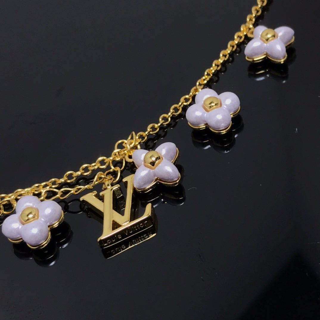 [Auream]LOGO 6 MOTIF STAR AND SUN GOLD BRACELET