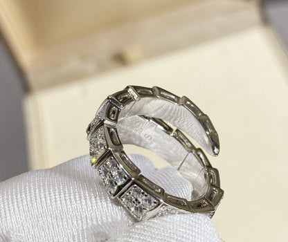 [Auream]SERPENTI RING SILVER DIAMOND PAVED
