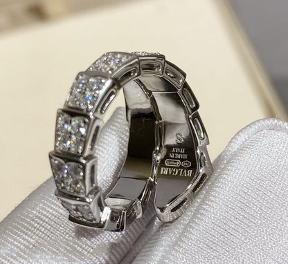 [Auream]SERPENTI RING SILVER DIAMOND PAVED
