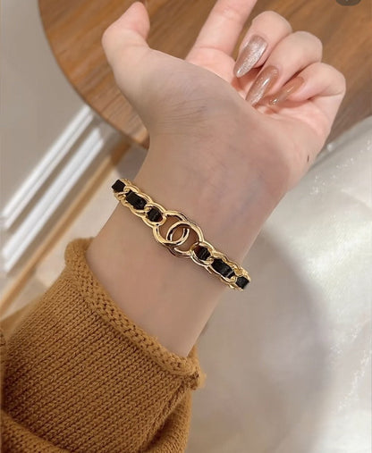 [Auream]Double C Open Bangle