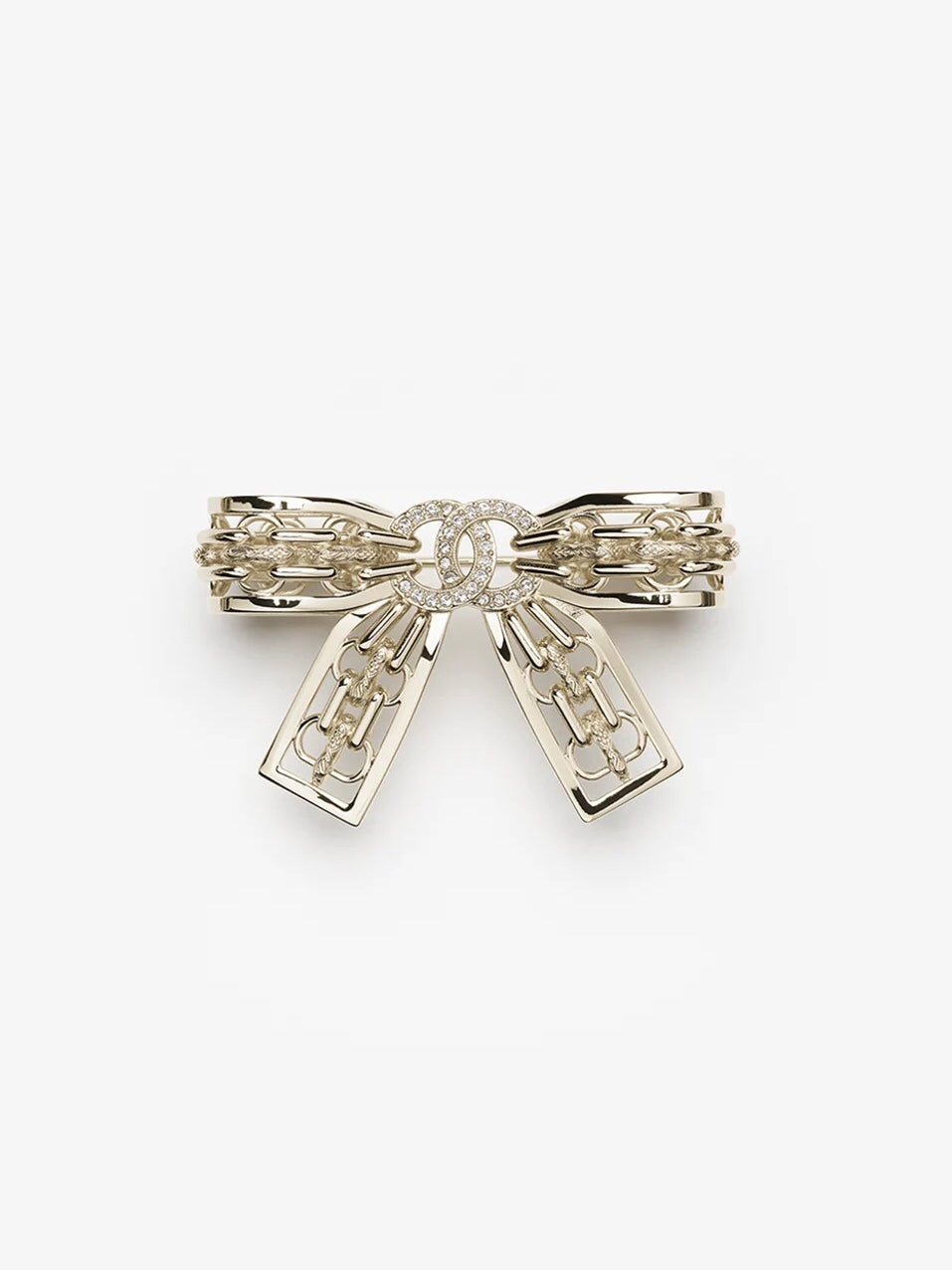 [Auream]25K Hollow Bow Brooch