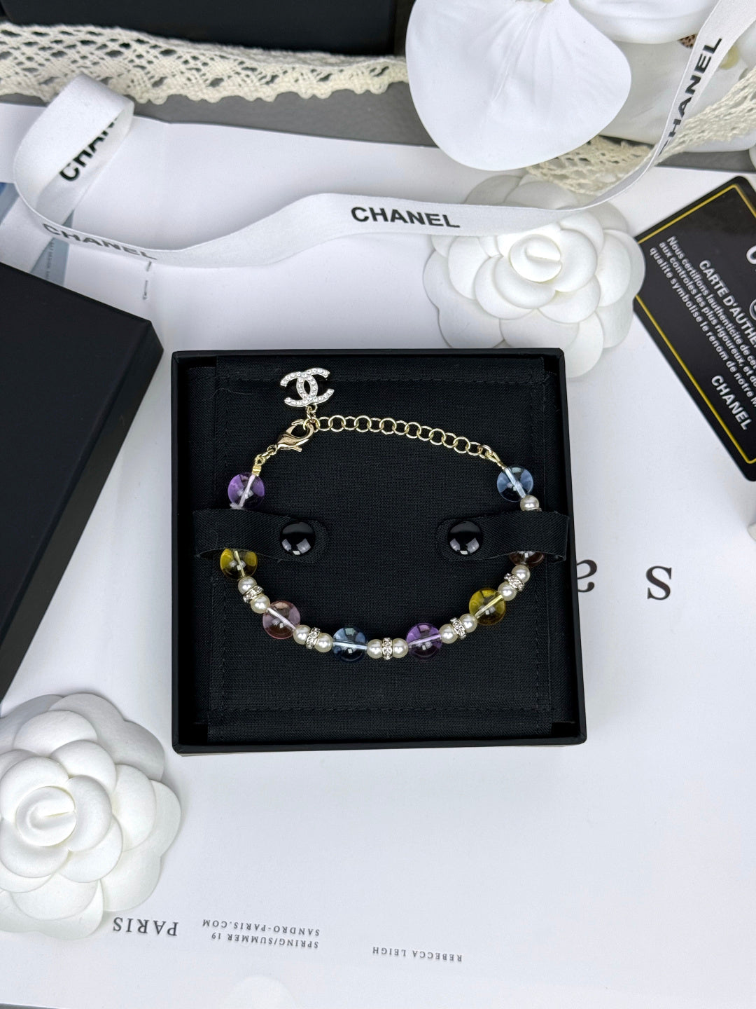 [Auream]Colorful Transparent Resin Bracelet