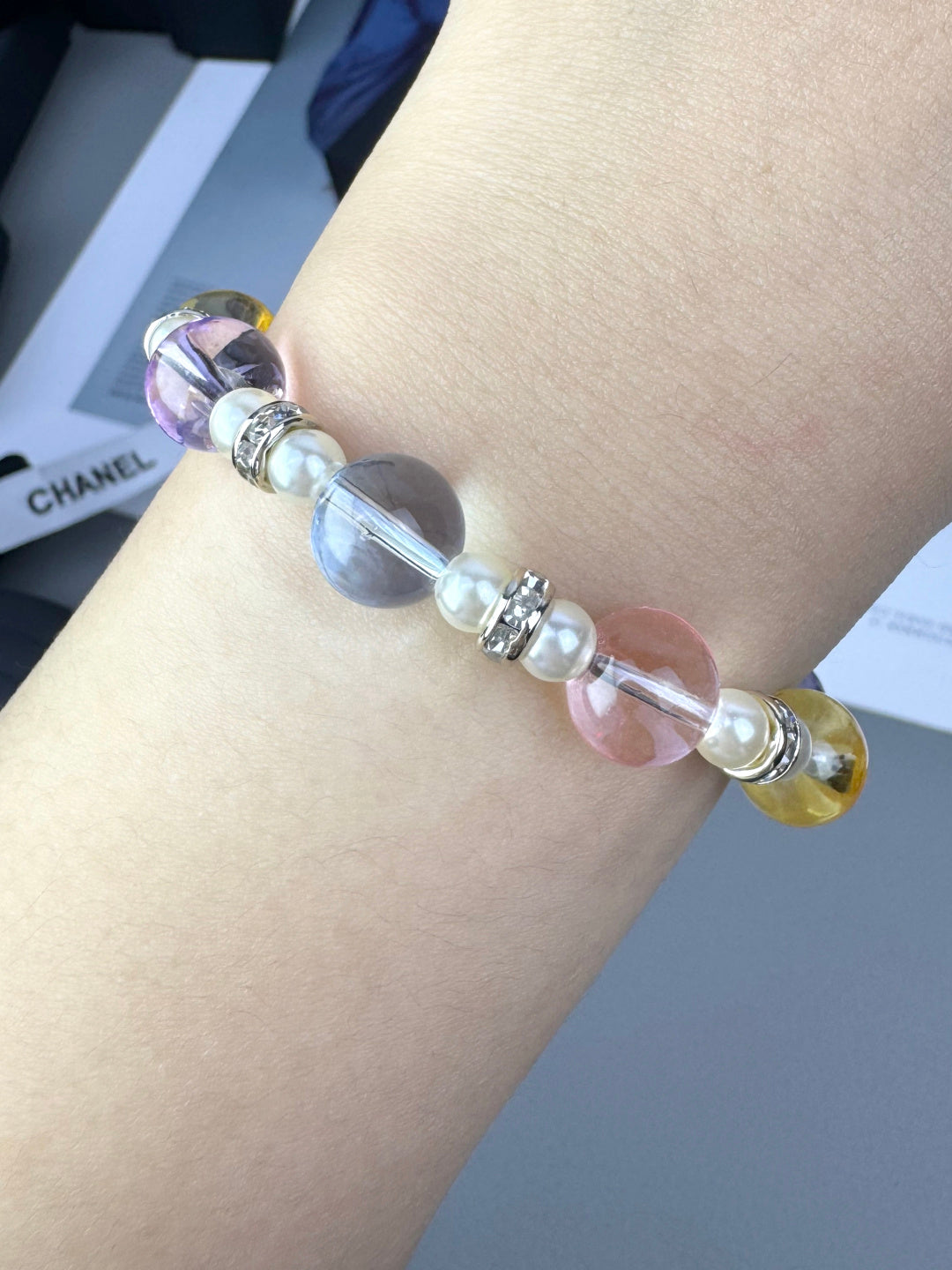 [Auream]Colorful Transparent Resin Bracelet