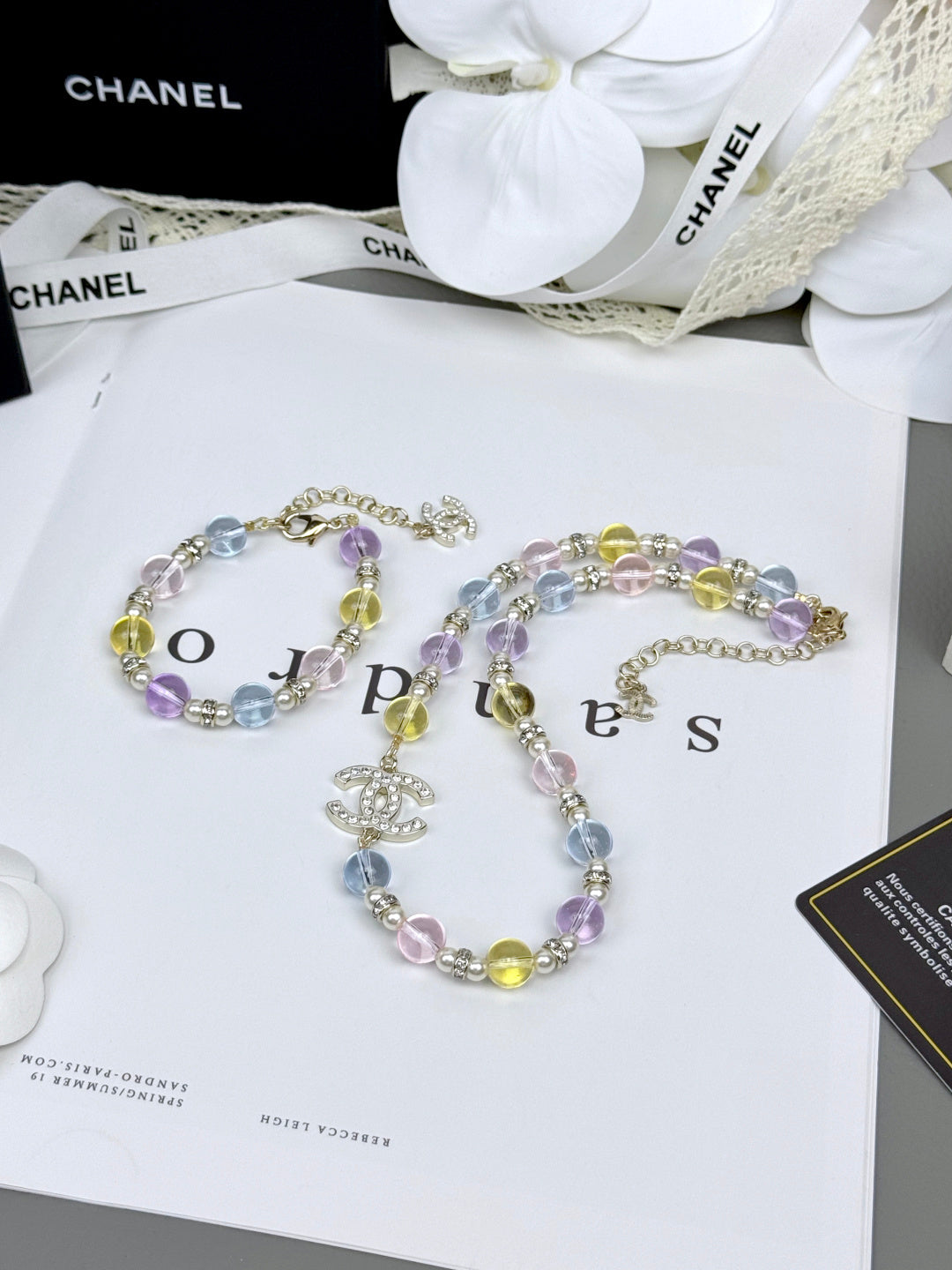 [Auream]Colorful Transparent Resin Bracelet