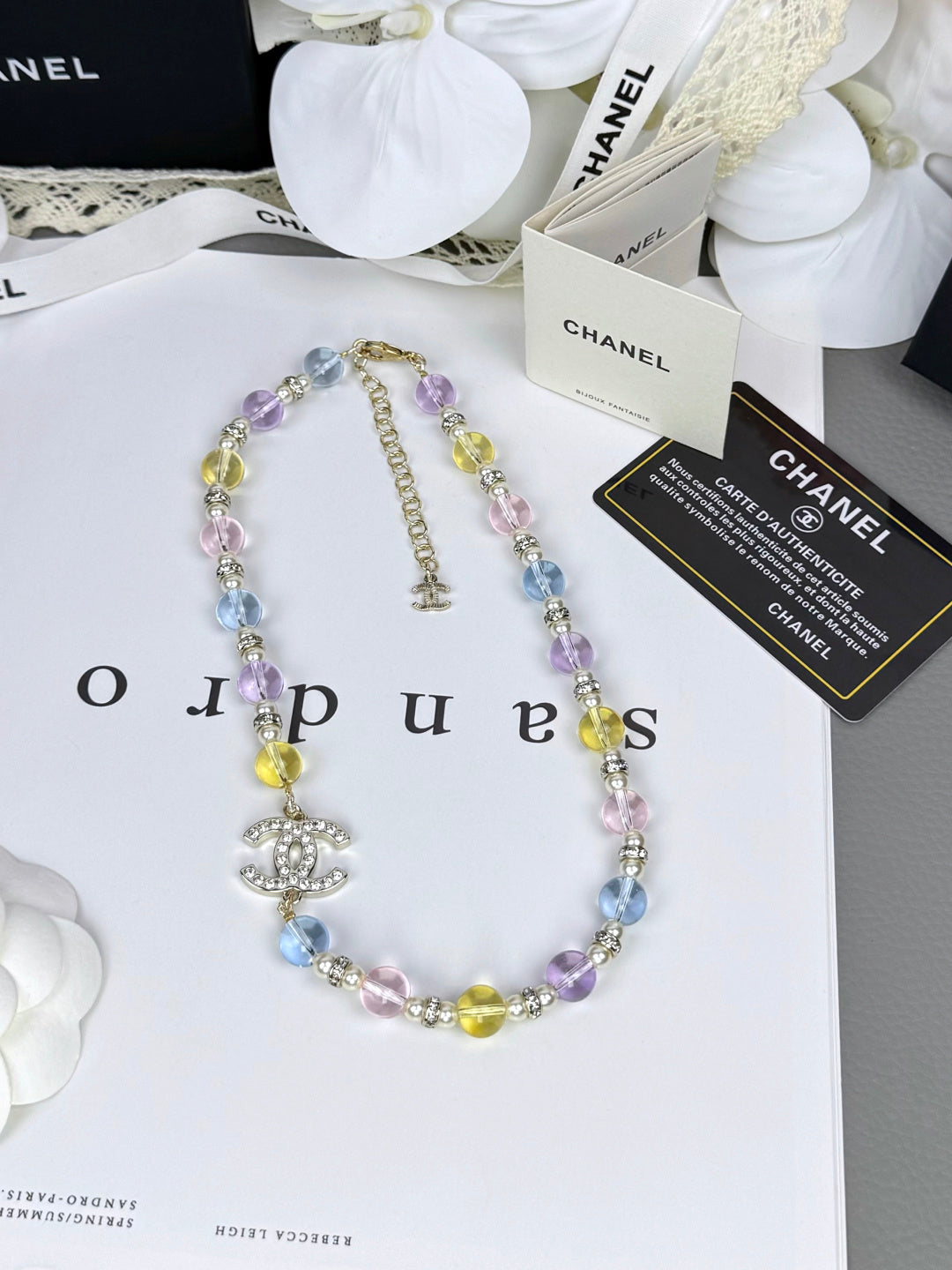 [Auream]26C New Spring Collection Colorful Transparent Resin Necklace