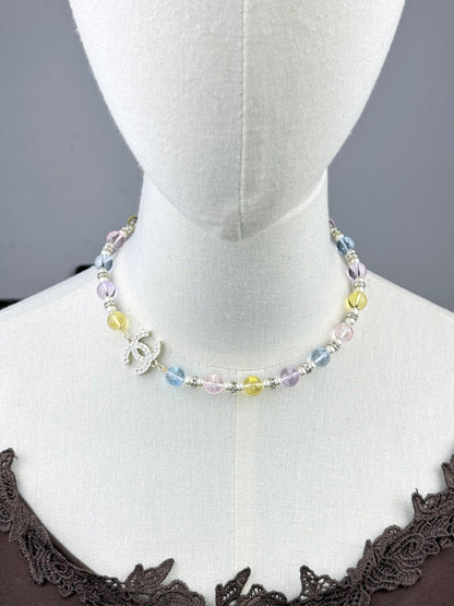 [Auream]26C New Spring Collection Colorful Transparent Resin Necklace