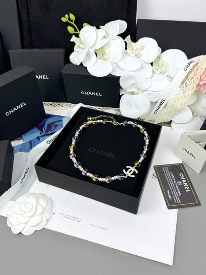 [Auream]26C New Spring Collection Colorful Transparent Resin Necklace