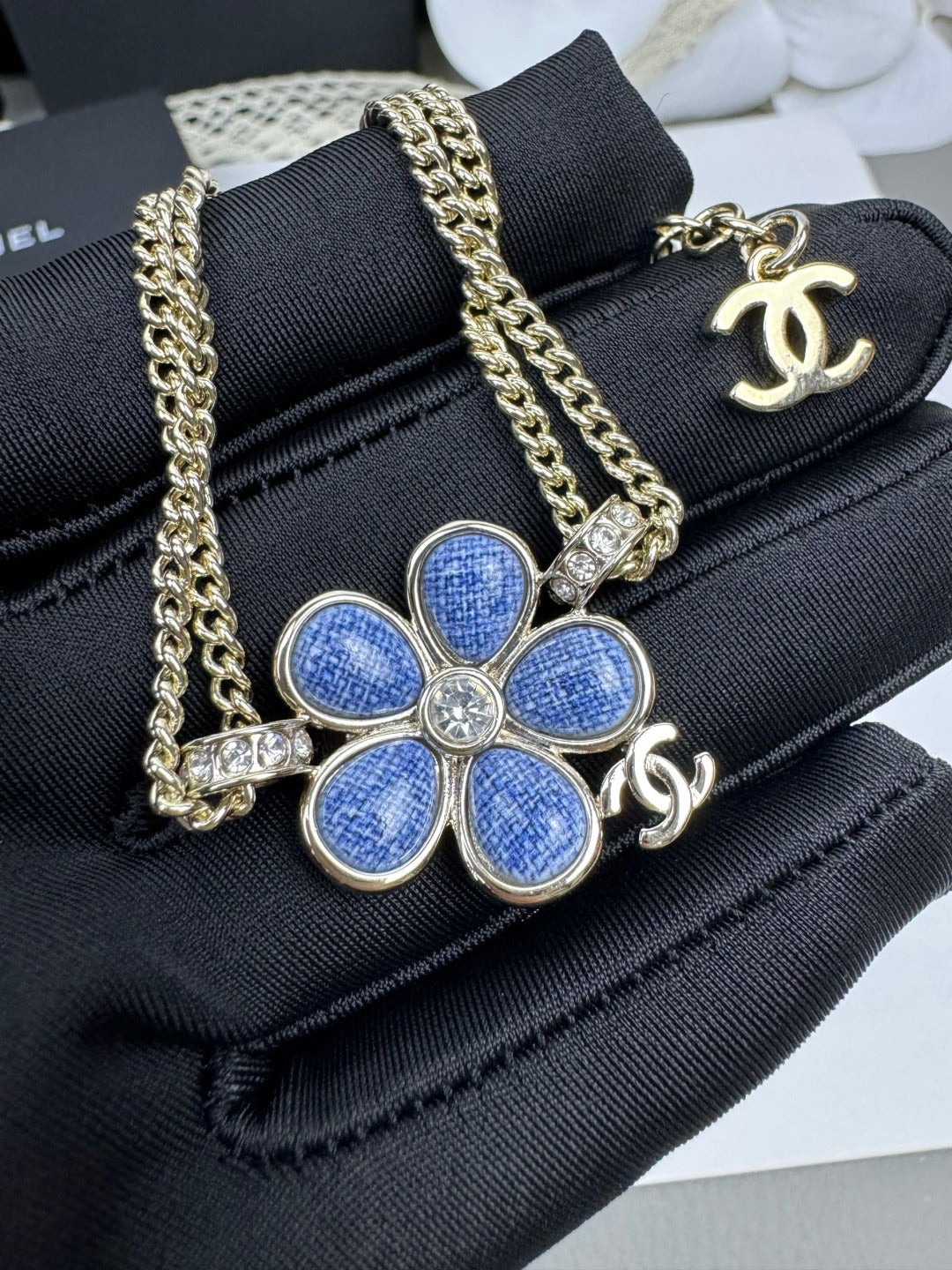 [Auream]VOLTE New Blue Floral Double-Layer Bracelet