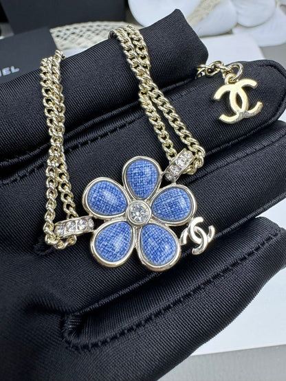 [Auream]VOLTE New Blue Floral Double-Layer Bracelet