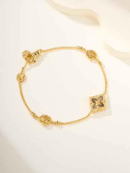 [Auream]B.C.L ENAMELED One-Flower Bracelet（Various Colors)