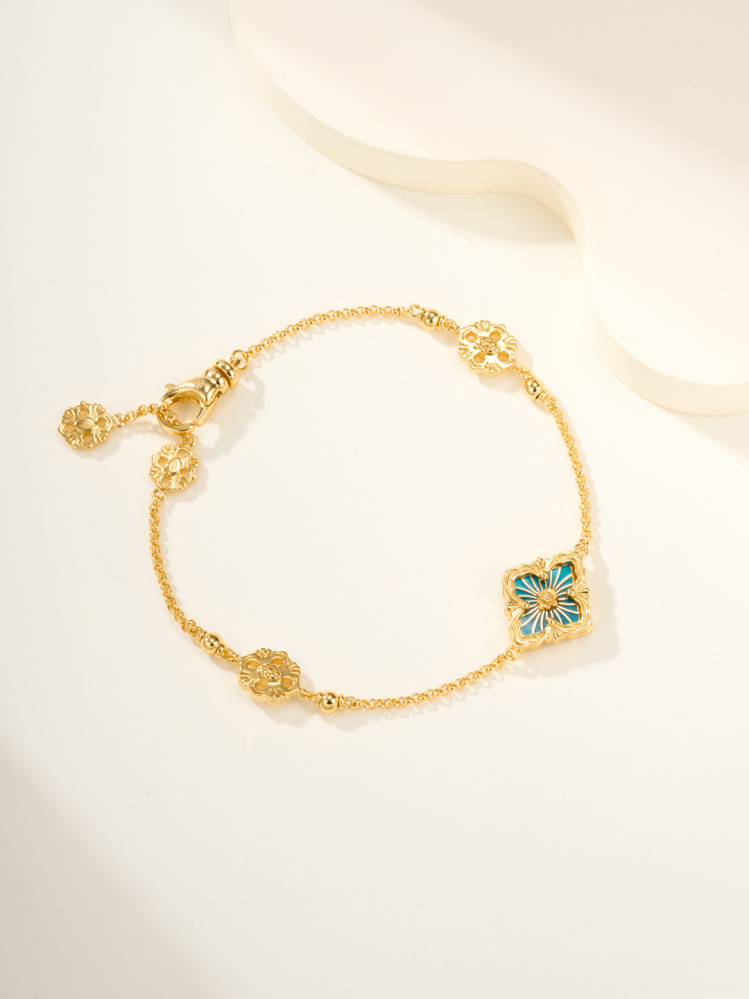 [Auream]B.C.L ENAMELED One-Flower Bracelet（Various Colors)