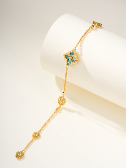 [Auream]B.C.L ENAMELED One-Flower Bracelet（Various Colors)