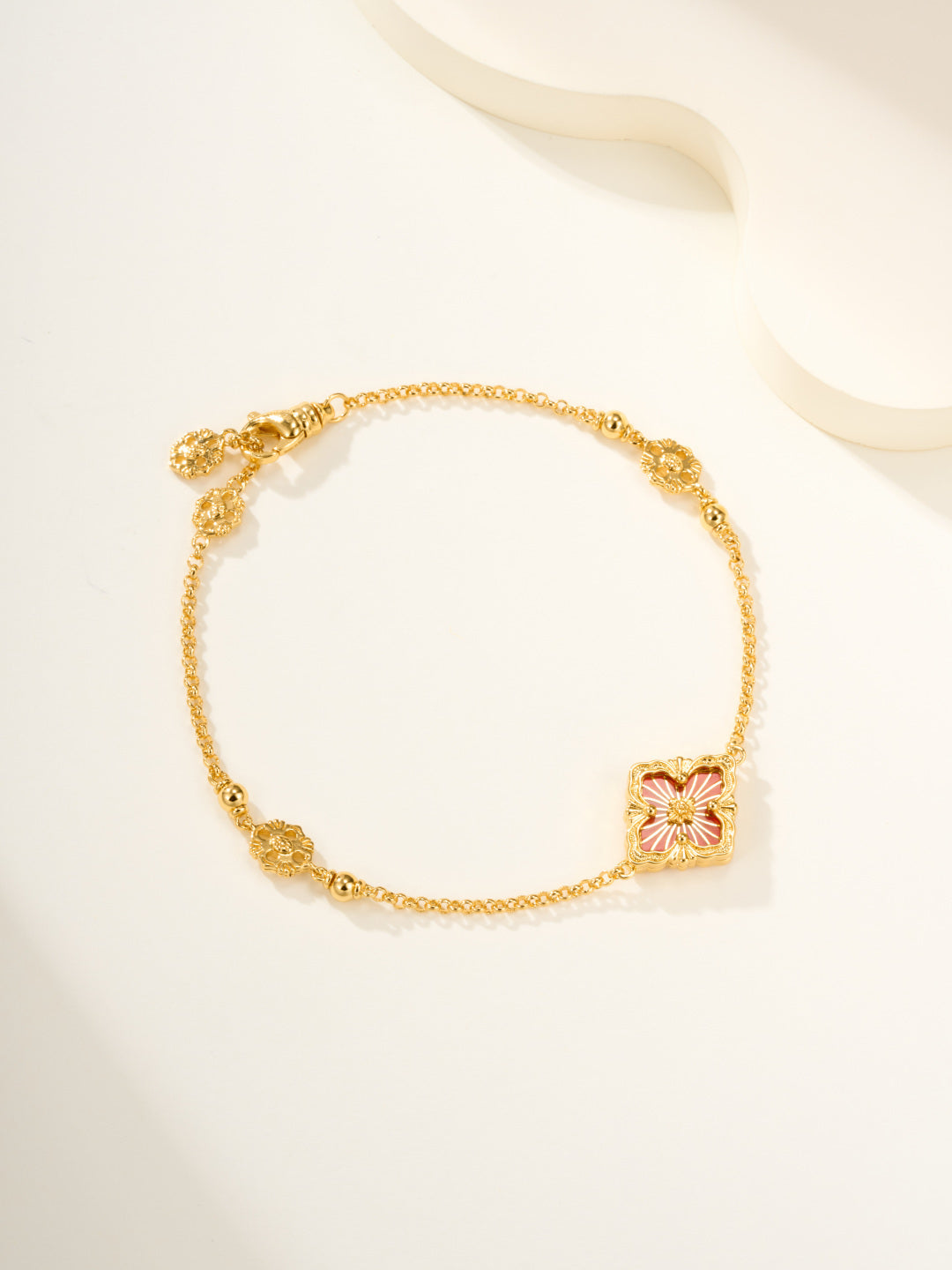 [Auream]B.C.L ENAMELED One-Flower Bracelet（Various Colors)