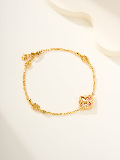 [Auream]B.C.L ENAMELED One-Flower Bracelet（Various Colors)