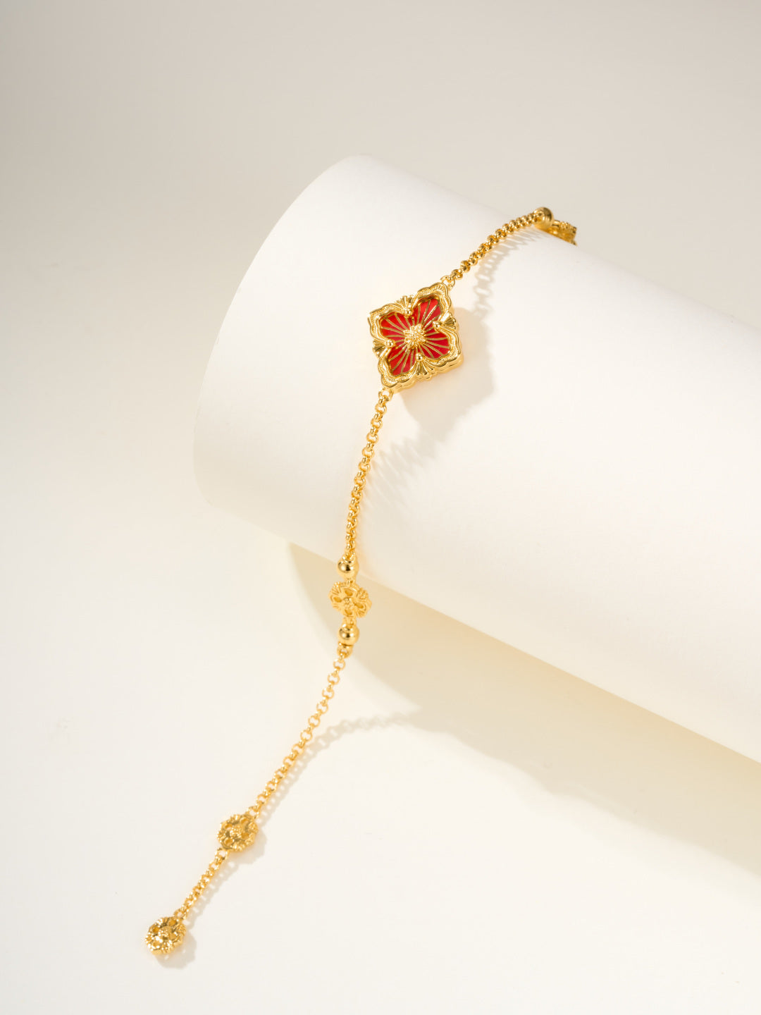 [Auream]B.C.L ENAMELED One-Flower Bracelet（Various Colors)