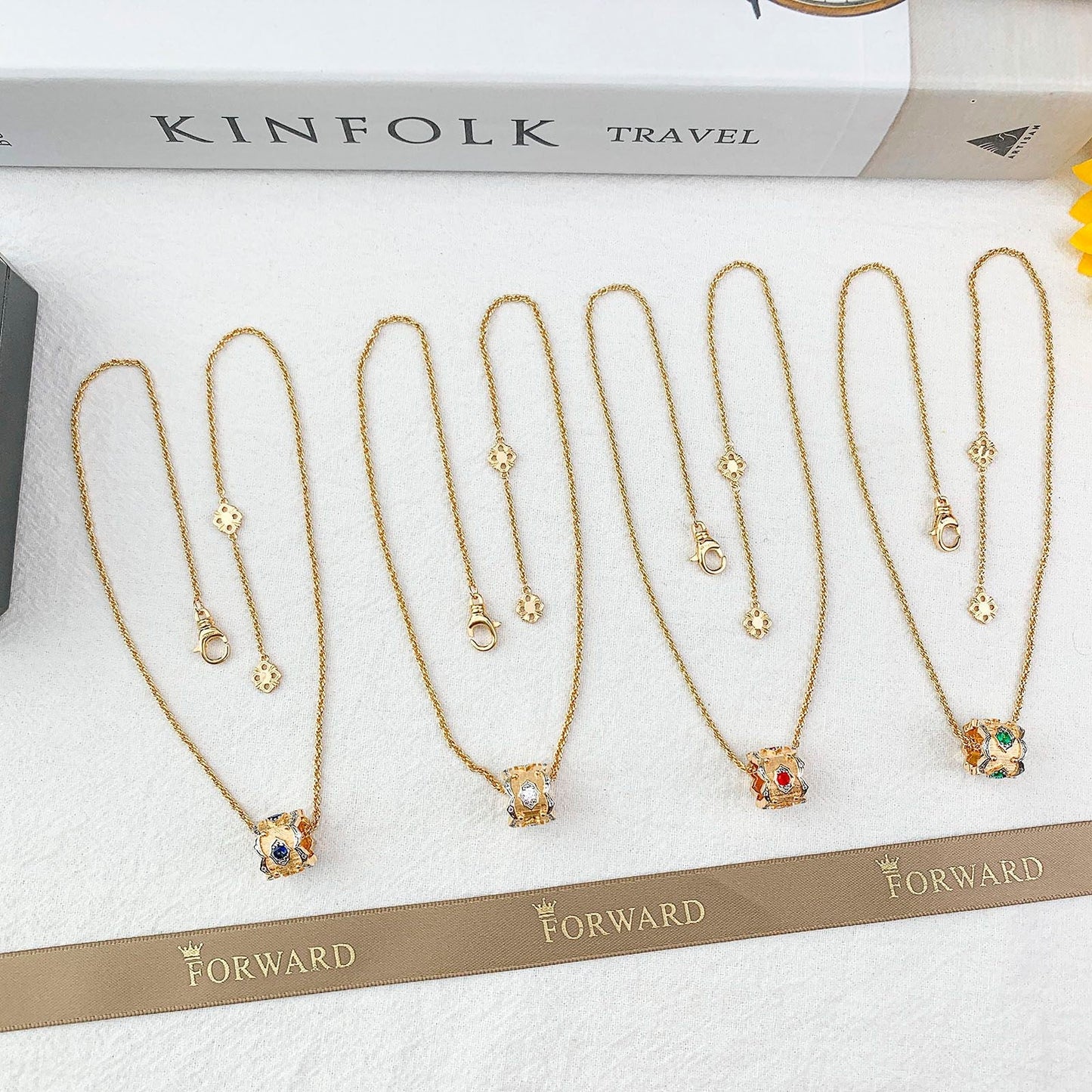 [Auream] B.C.L “Little Waist” Enamel  NECKLACE（Various colors