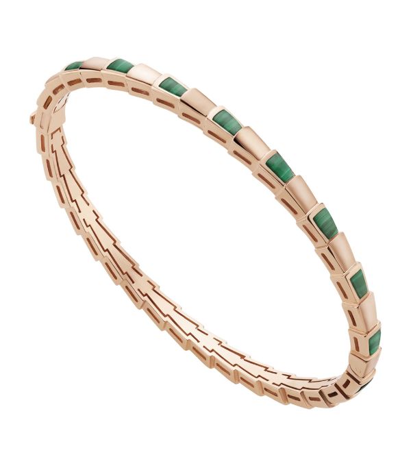 [Auream]SERPENTI BRACELET PINK GOLD MALACHITE