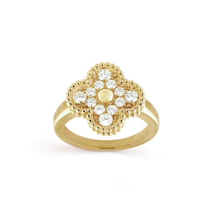 [Auream]CLOVER DIAMOND RING