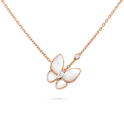 [Auream]BUTTERFLY MOP DIAMOND NECKLACE