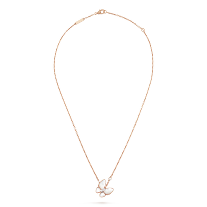 [Auream]BUTTERFLY MOP DIAMOND NECKLACE