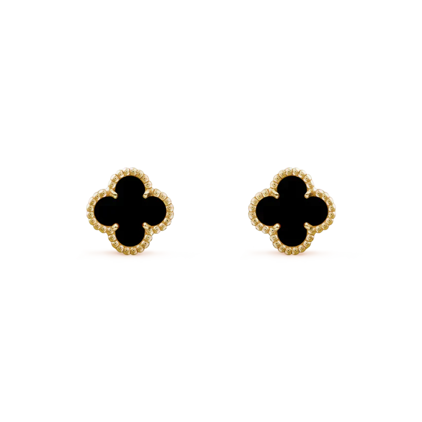 [Auream]CLOVER MINI 9.5MM BLACK MOP EARRINGS