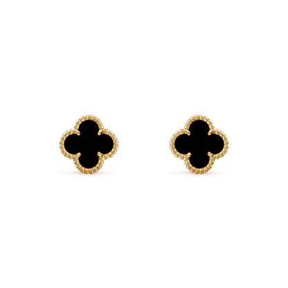 [Auream]CLOVER MINI 9.5MM BLACK MOP EARRINGS
