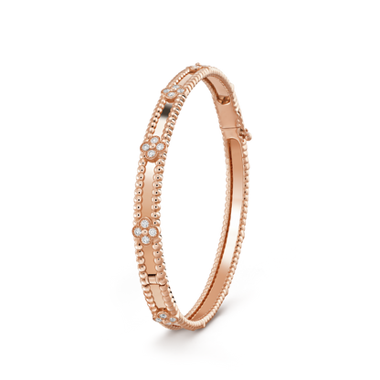 [Auream]CLOVER BRACELET 4MM DIAMONDS