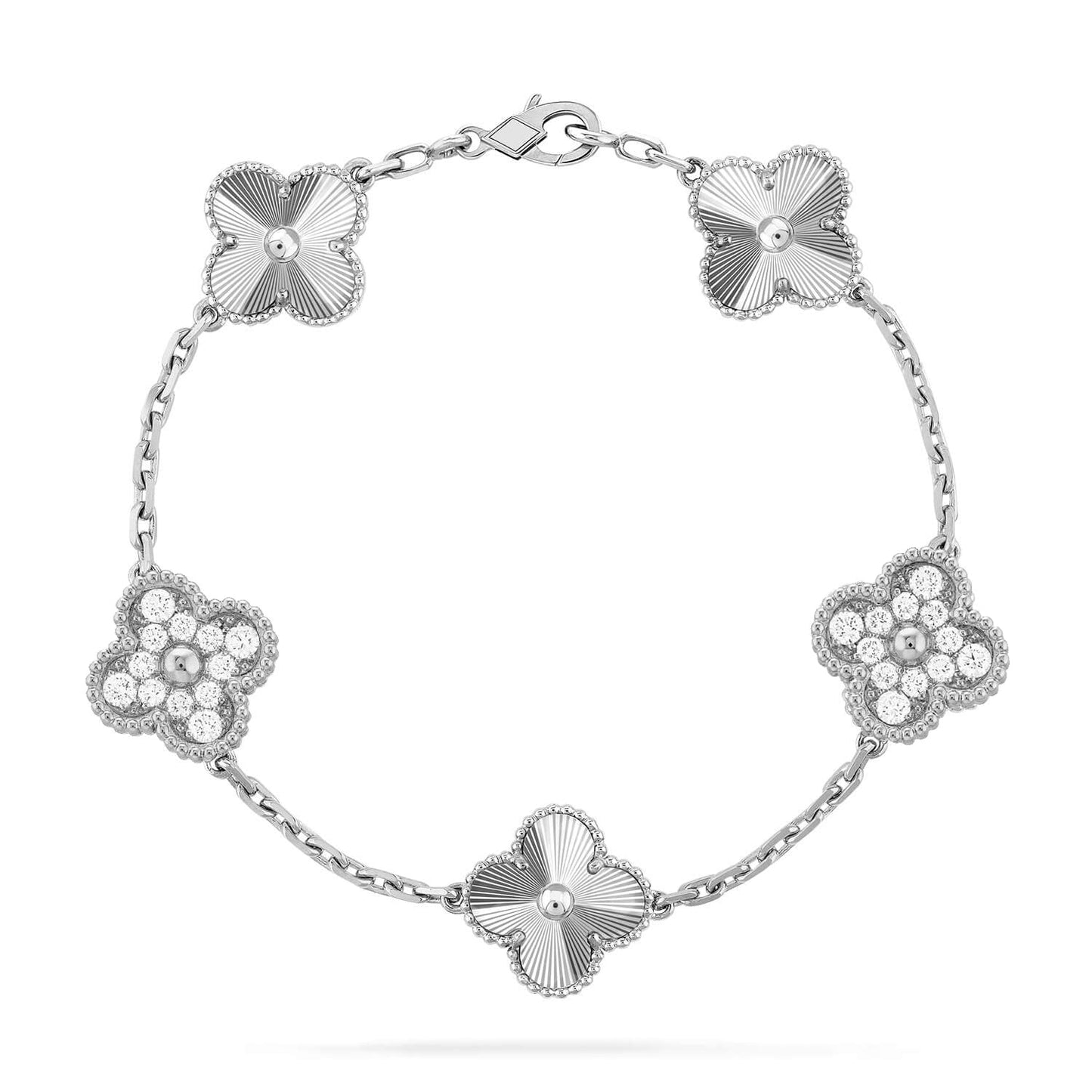 [Auream] CLOVER 5 MOTIF LASER BRACELET COLLECTION