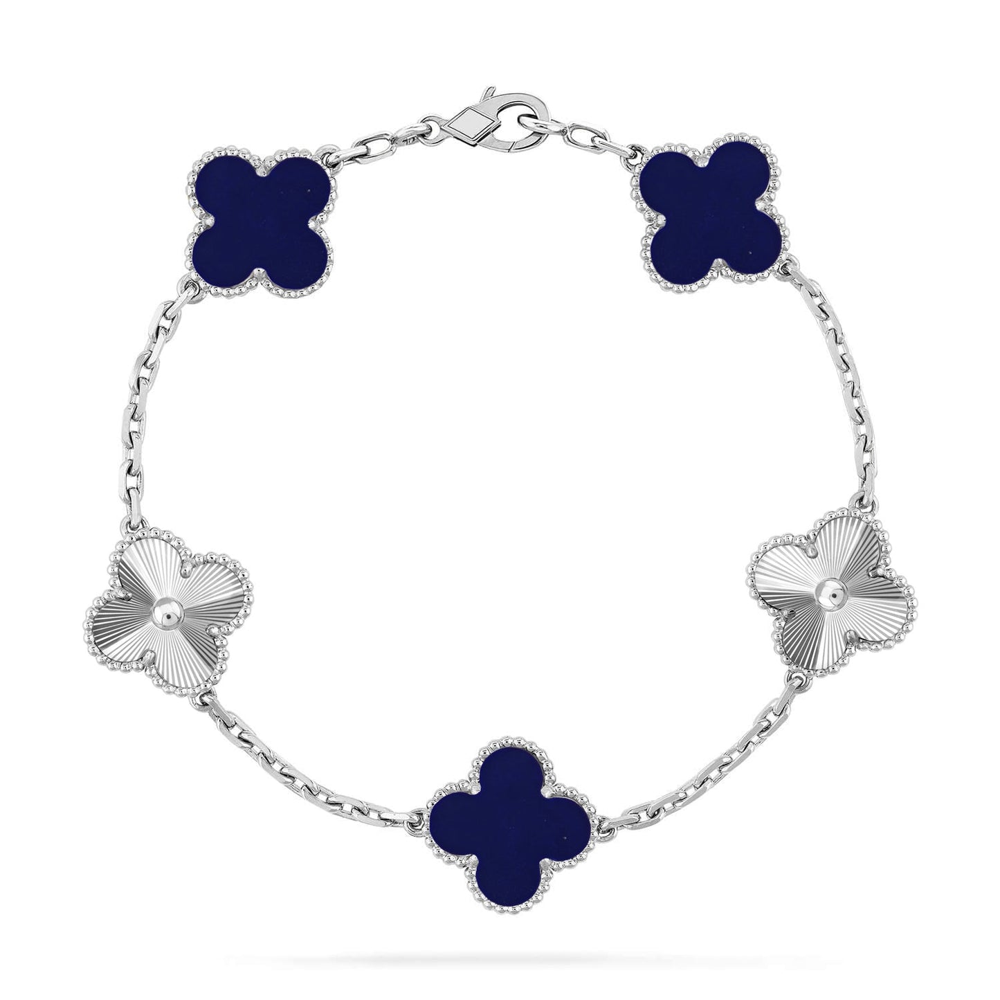 [Auream]CLOVER 5 MOTIF LAPIS LAZULI BRACELET COLLECTION