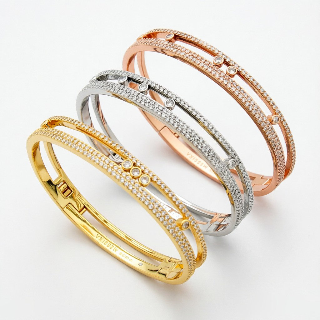 [Auream]Move Romane pavé bangle