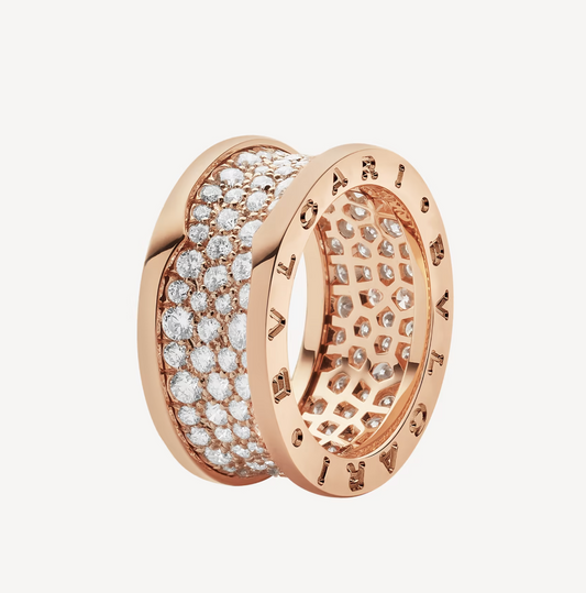 [Auream]ZERO 1 WITH PAVED DIAMONDS ON THE SPIRAL RING