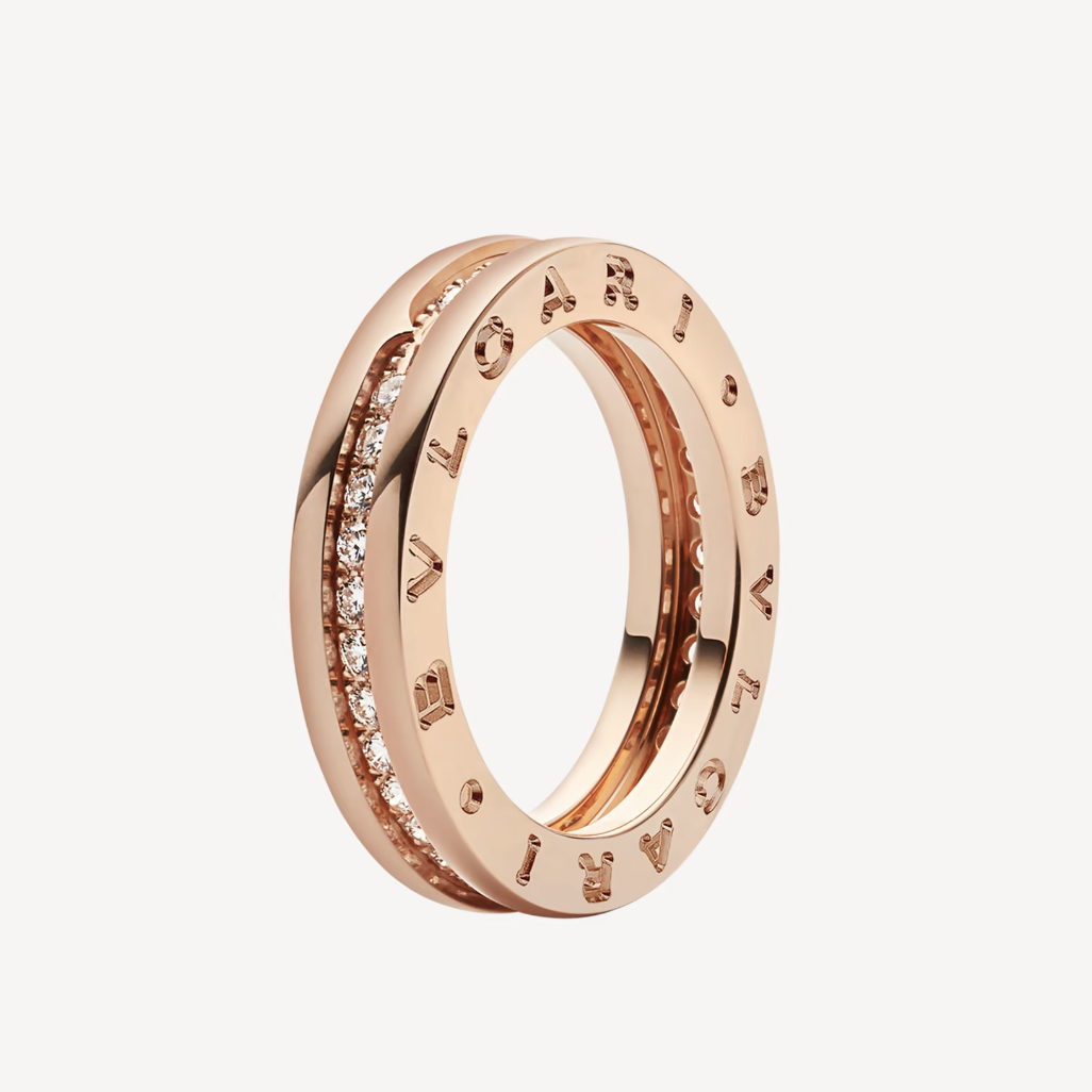 [Auream]ZERO 1 ONE-BAND PAVED DIAMONDS ON THE SPIRAL RING