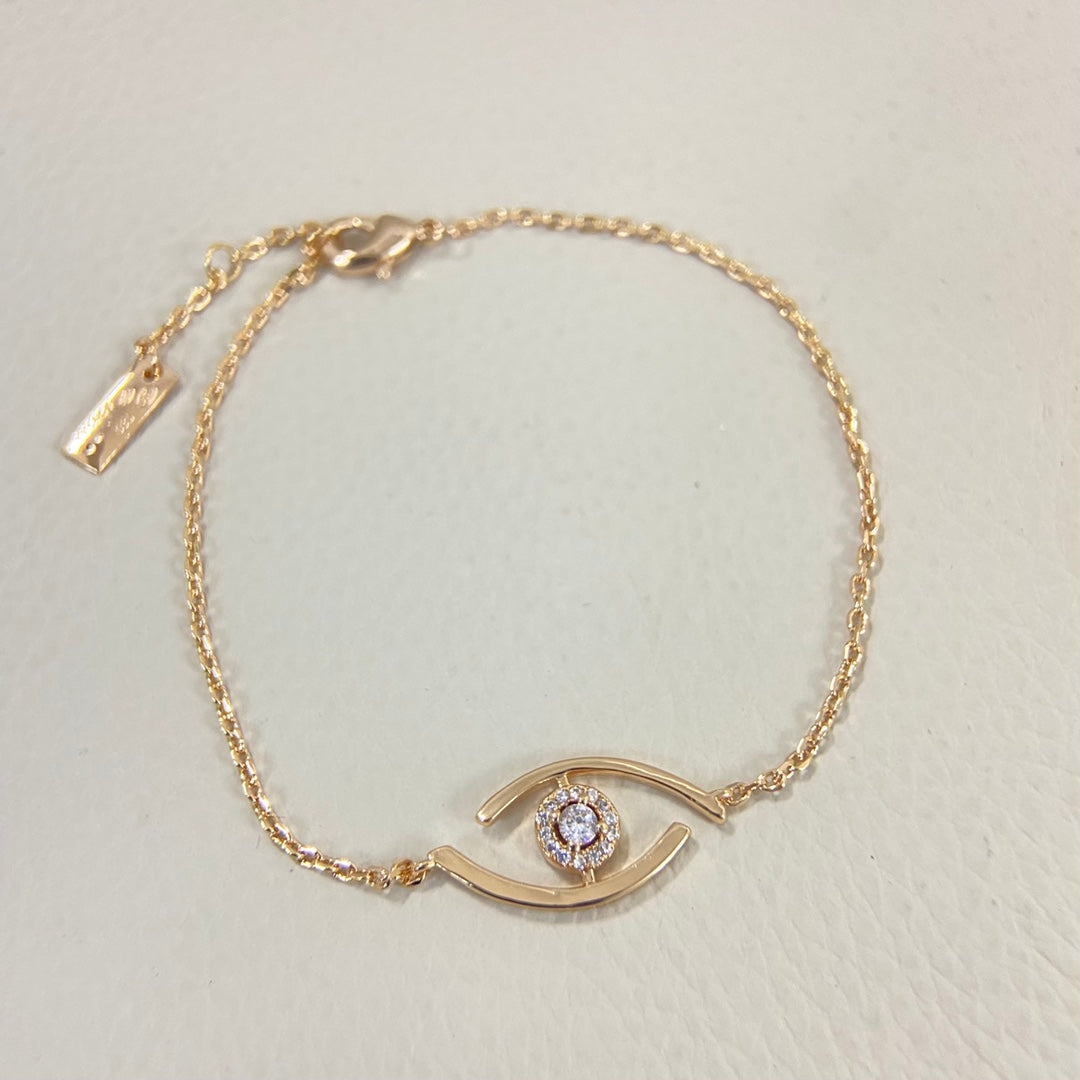 [Auream]Demo Eye Pave-Set Diamond Bracelet
