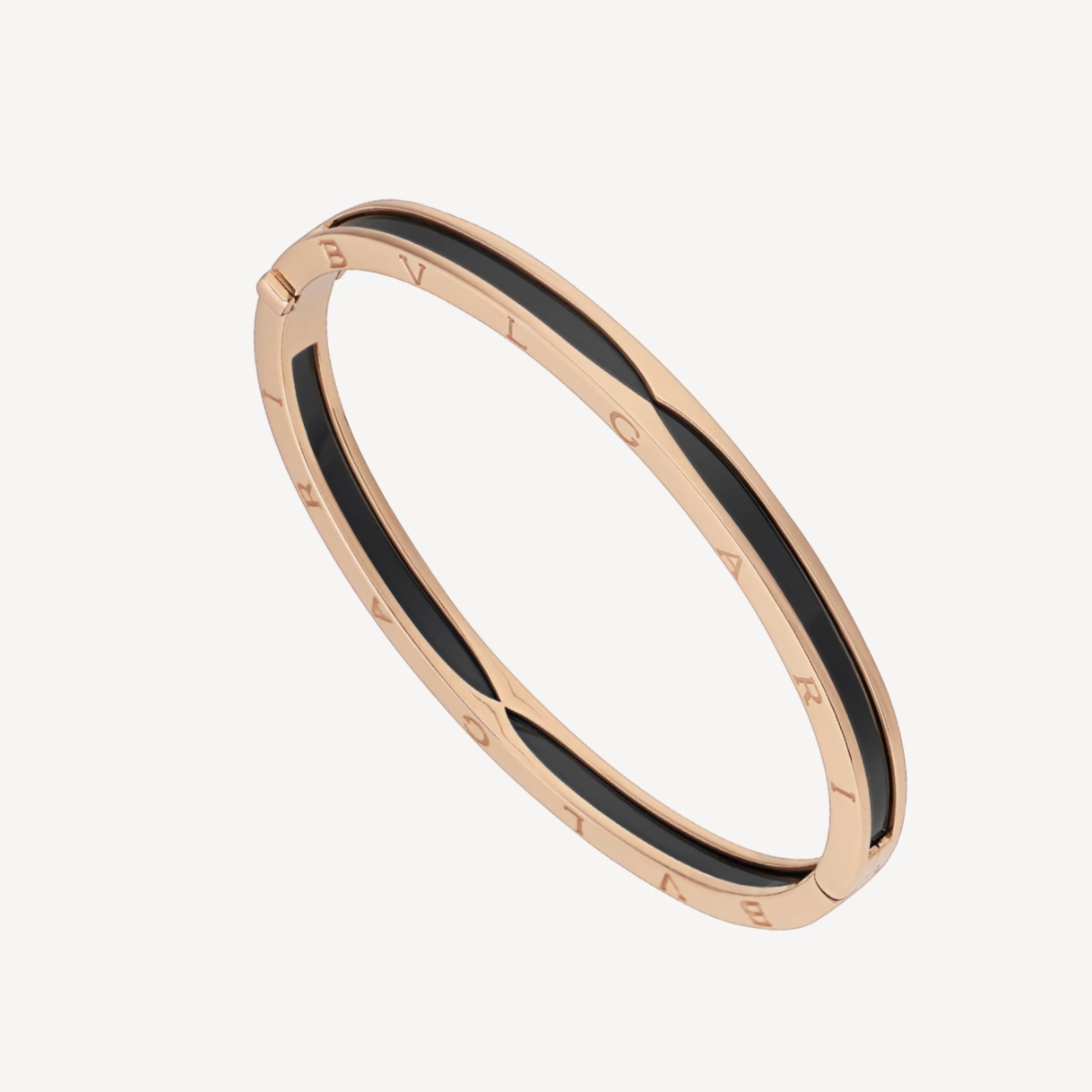 [Auream]ZERO 1 PINK GOLD WITH BLACK CERAMIC BRACELET