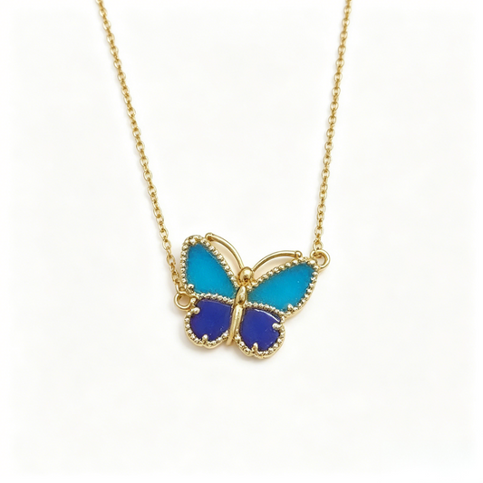 [Auream]  2026 NEW LUCKY BUTTERFLY 1 MOTIFS NECKLACE
